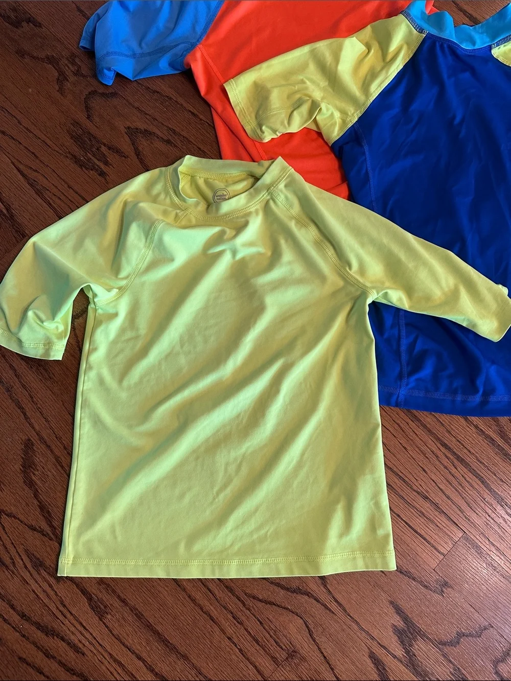 Boys neon swim rashguard bundle